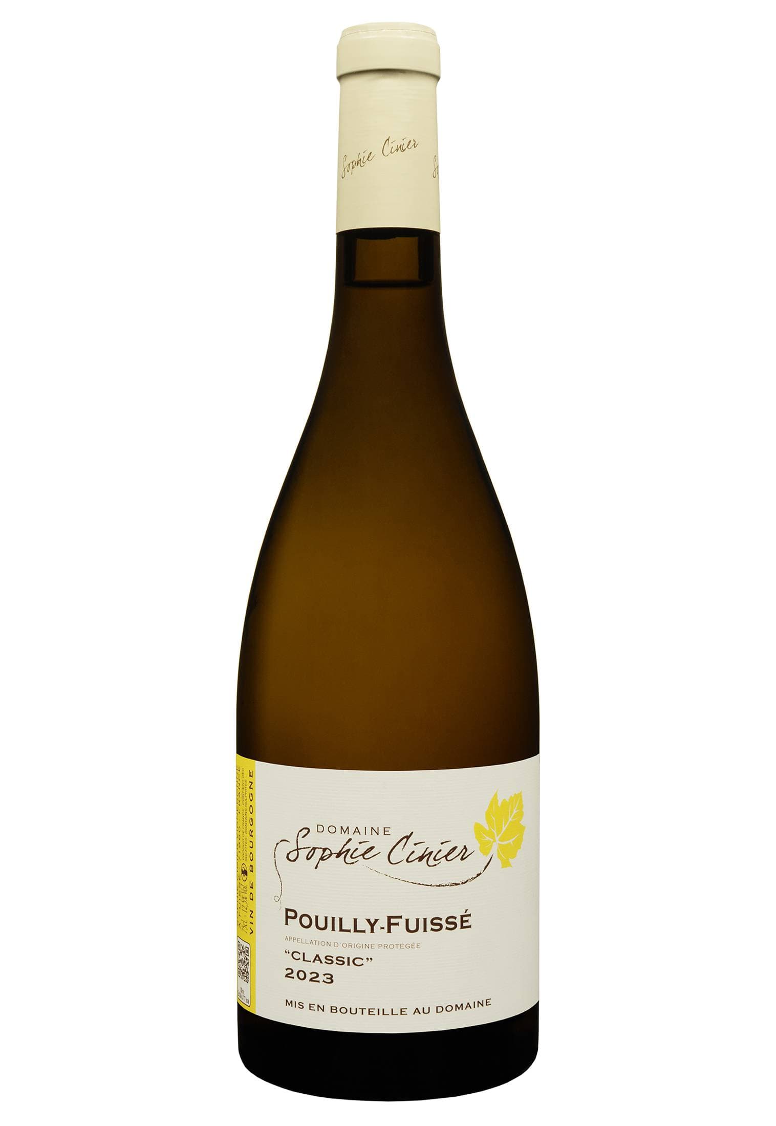 Domaine Sophie Cinier Pouilly-Fuisse Classic 2023 Біле Сухе 0.75 л - зображення 1