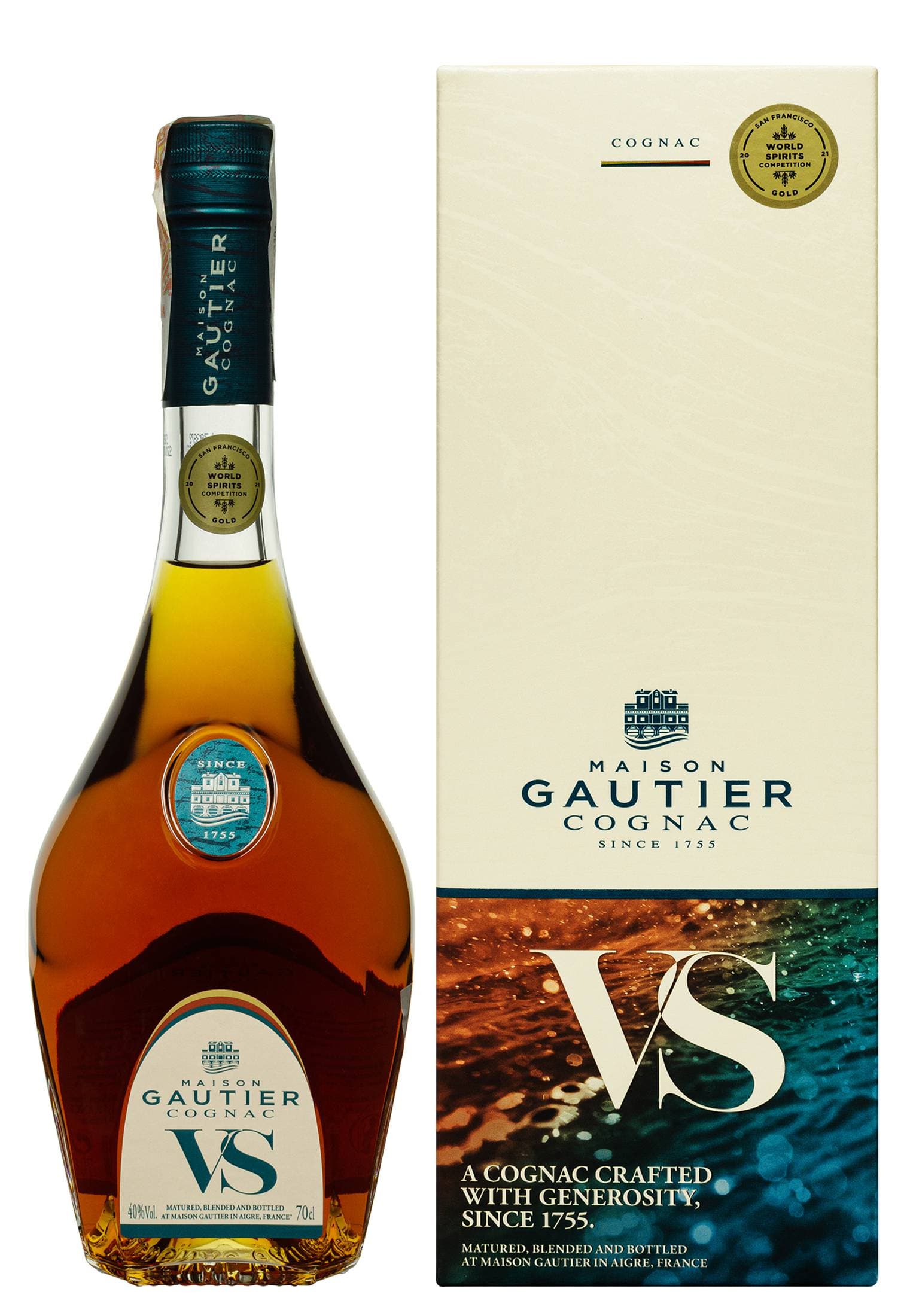 Коньяк Gautier V.S. в коробці 0.7 л - зображення 1