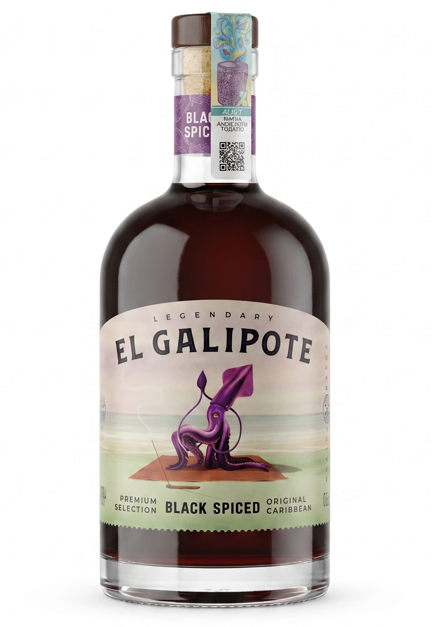 Напій Алкогольний El Galipote Black Spiced 0.7 л - зображення 1
