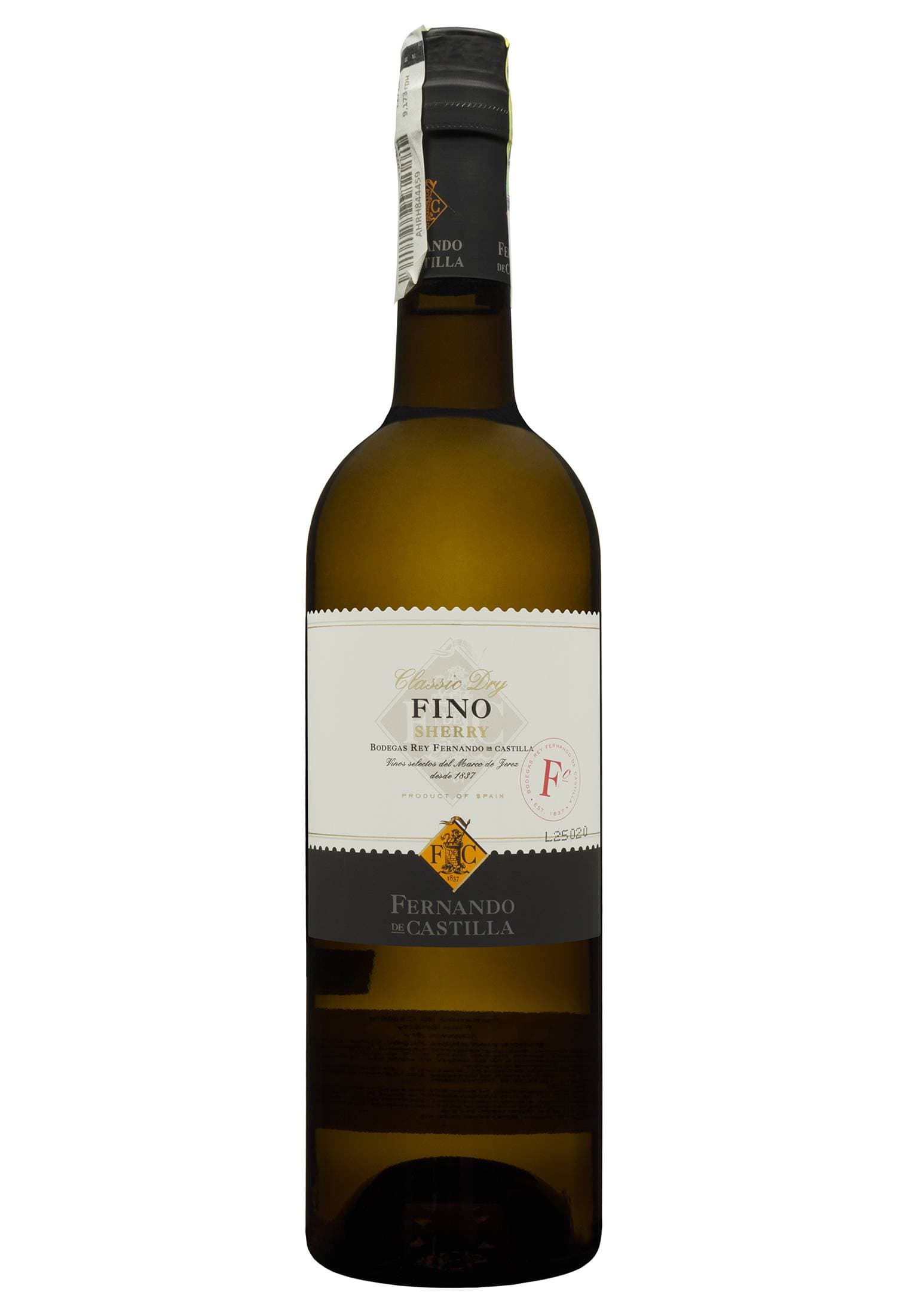 Херес Fino Classic Sherry Кріплене Біле Сухе 0.75 л - зображення 1