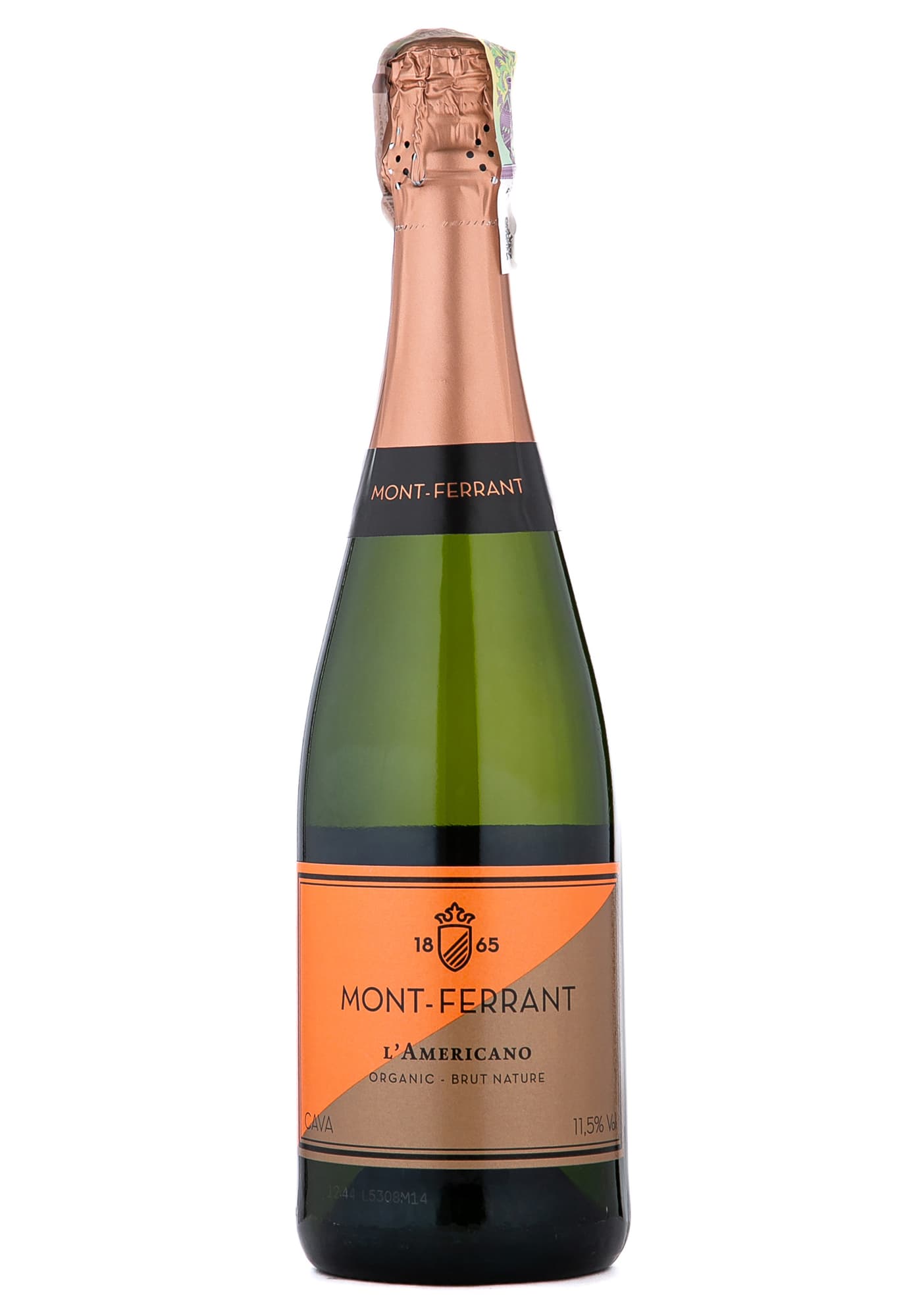 Cava Mont-Ferrant L'Americano Organic Rose Рожеве Сухе 0.75 л - зображення 1