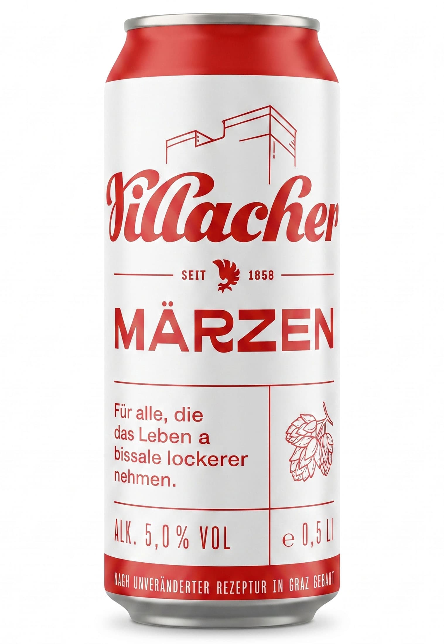 Пиво Villacher Marzen світле нефільтр. з/б 0.5 л - зображення 1