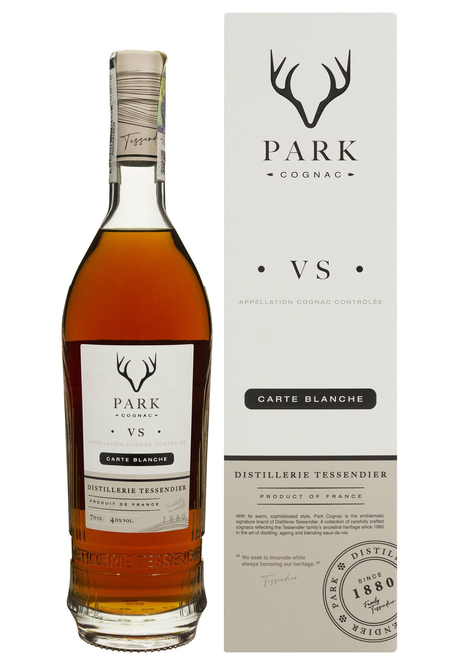 Коньяк Park VS Carte Blanche в коробці 0.7 л - зображення 1