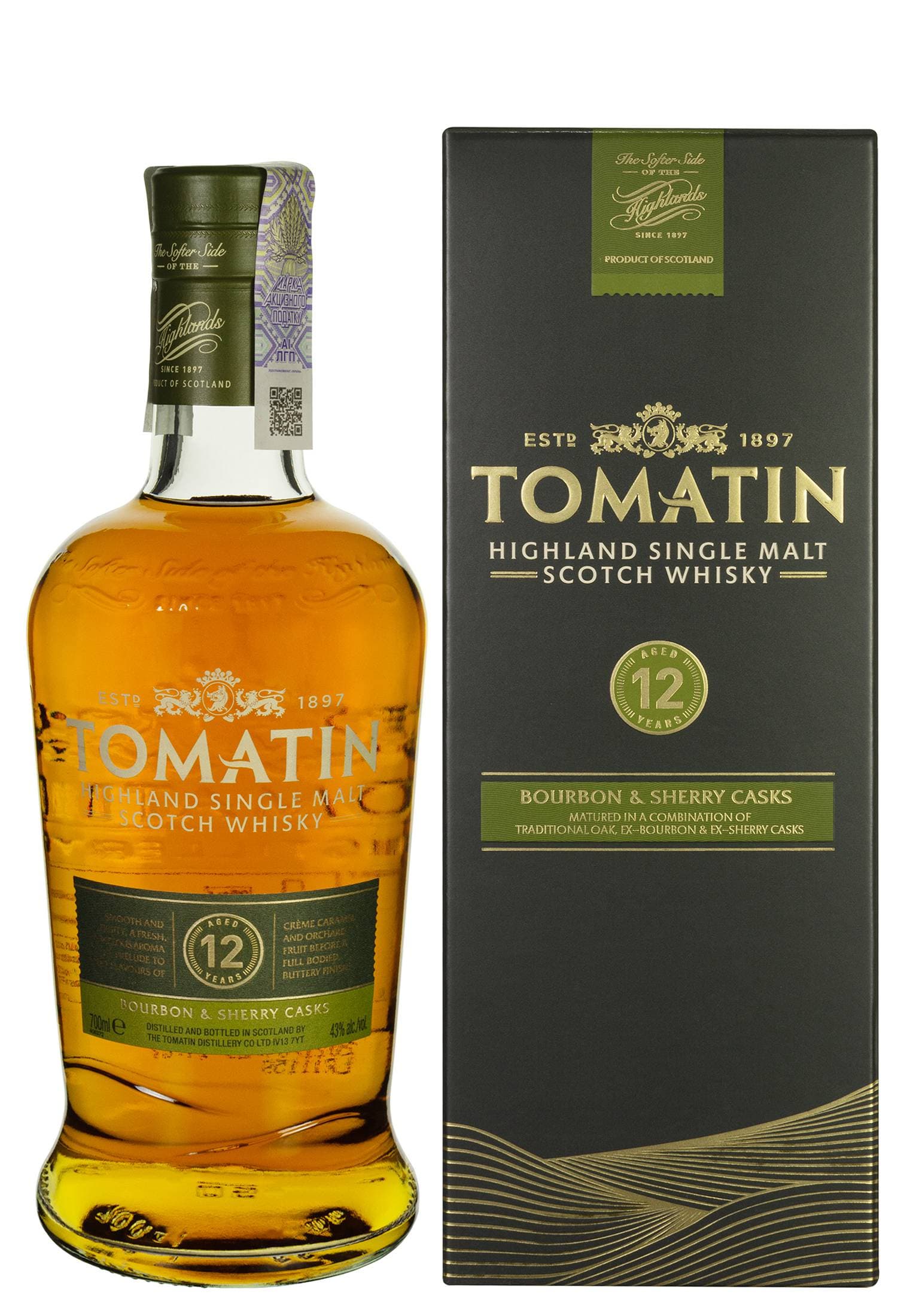 Віскі Tomatin 12 y.o. 0.7 л - зображення 1