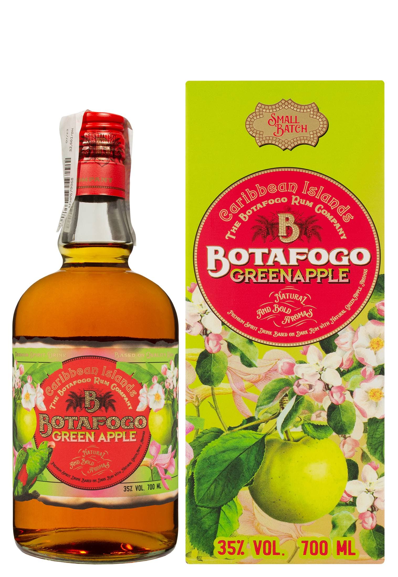 Ромовий напій Botafogo Green Аpple в коробці 0.7 л - зображення 1