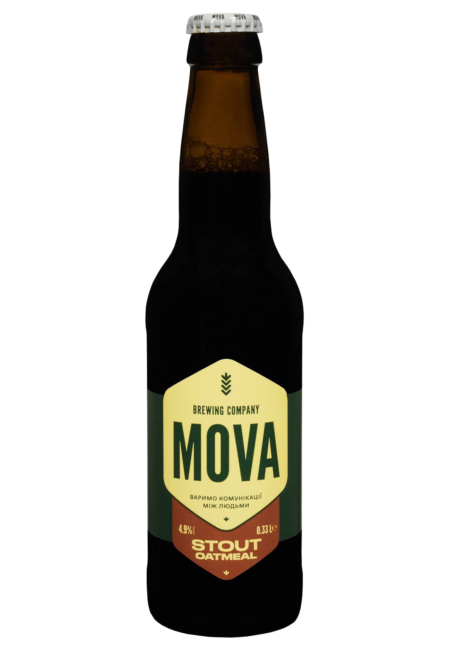 Пиво MOVA Stout Oatmeal 4,9% темне 0.33 л - зображення 2