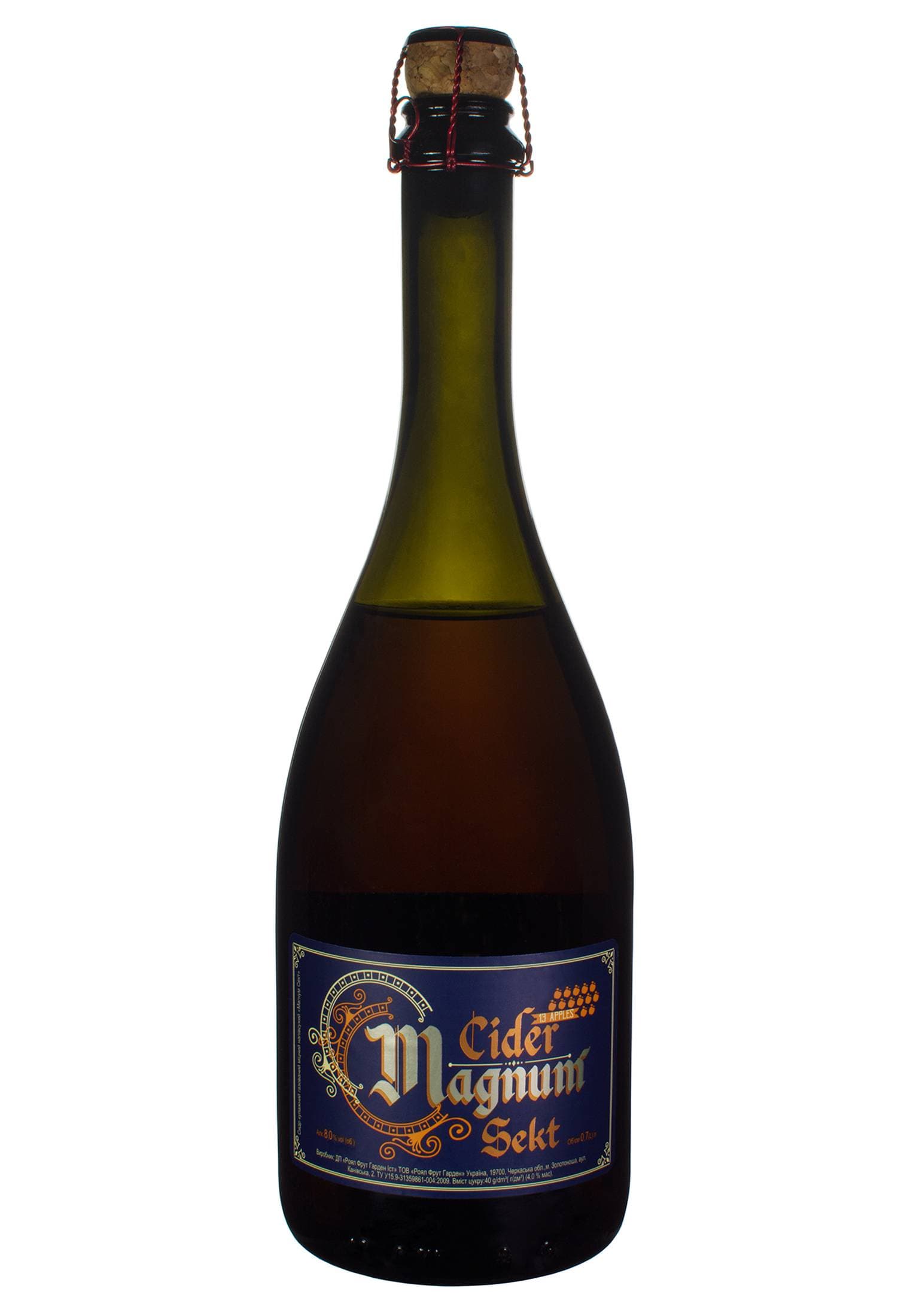 Сидр Magnum Sekt Напівсухий 0.7 л - зображення 1