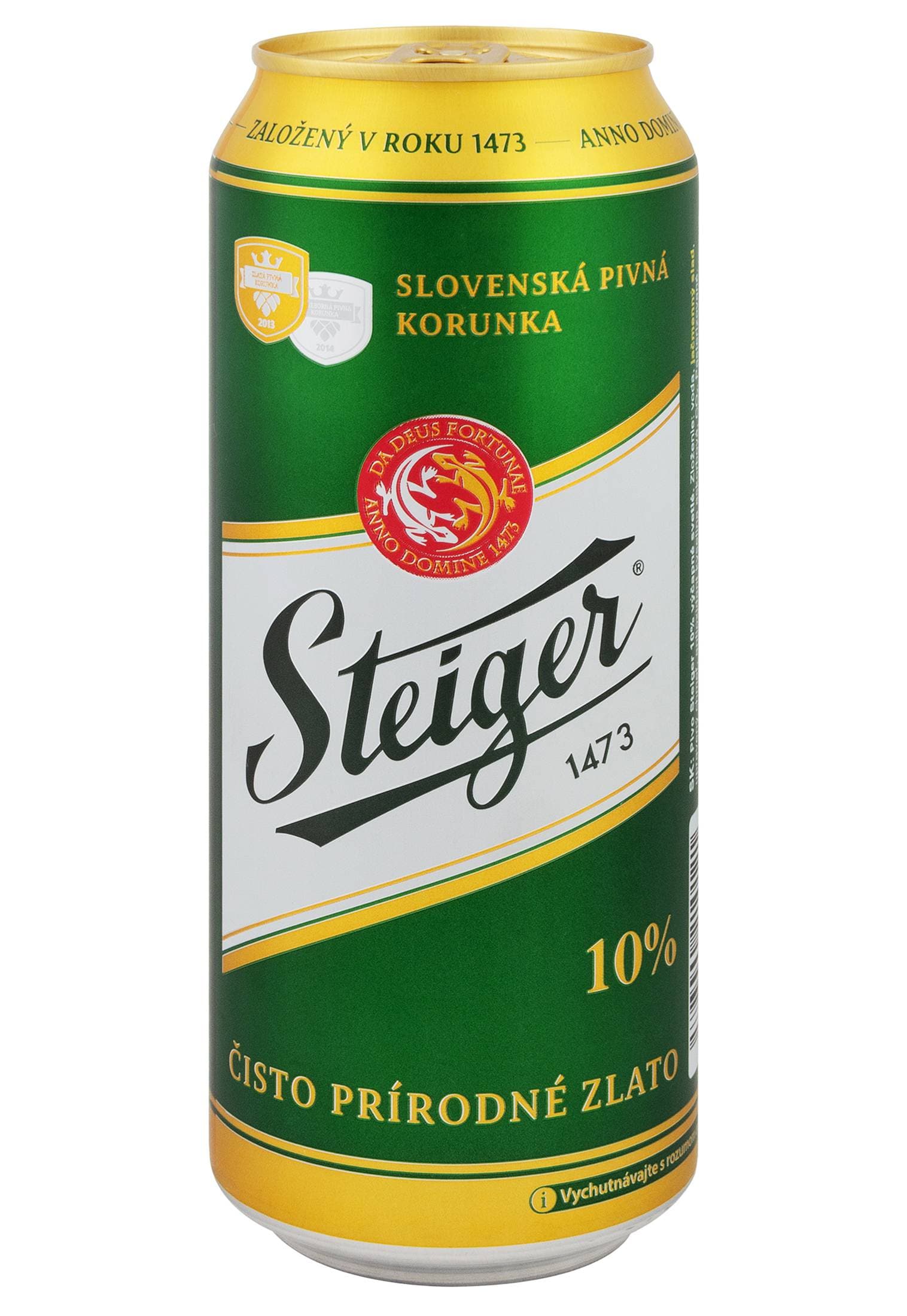 Пиво Steiger 10% світле фільтроване ж/б 0.5 л - зображення 1