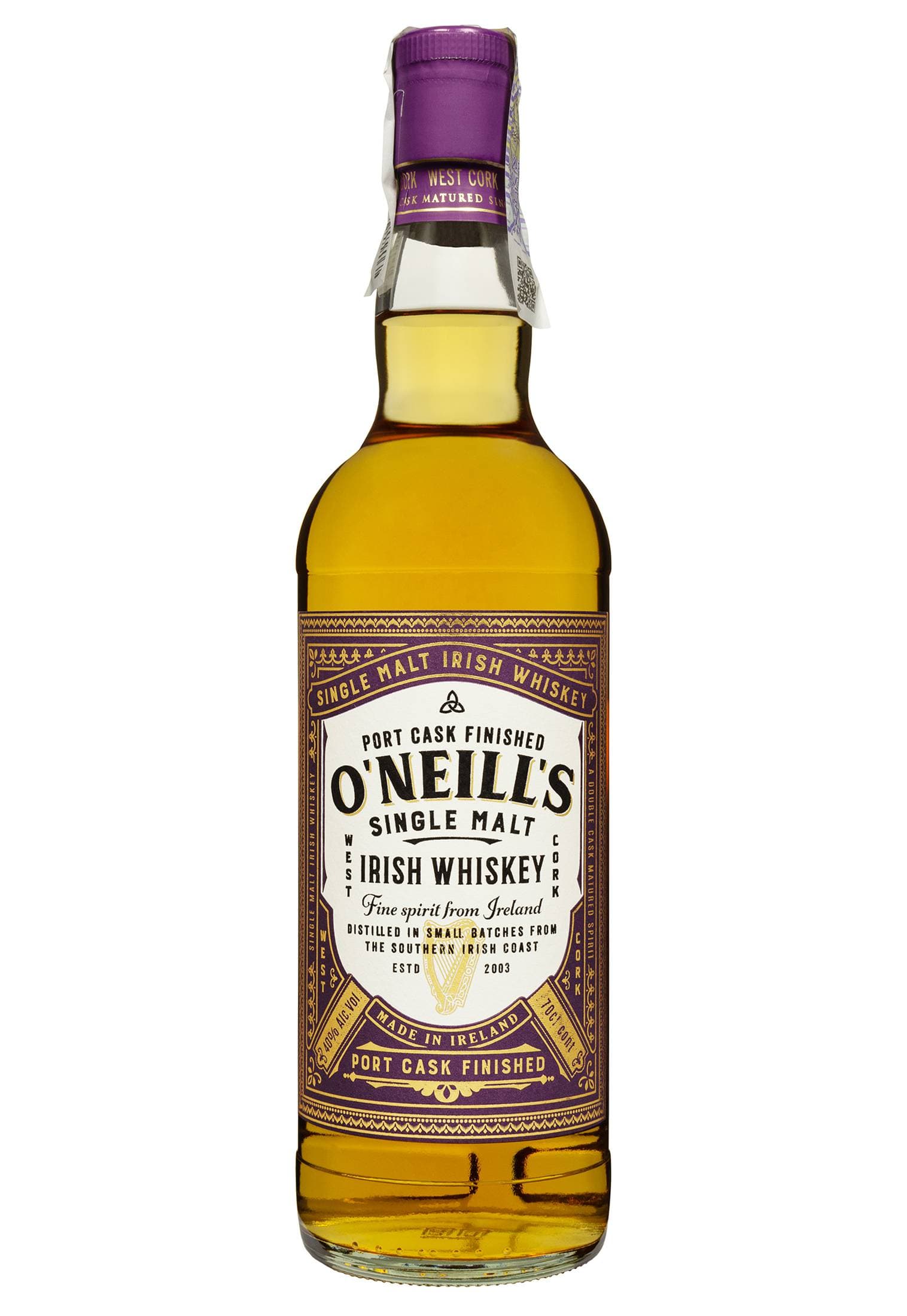 Віскі O'Neills Single Malt Port Cask Finished 0.7л - зображення 1