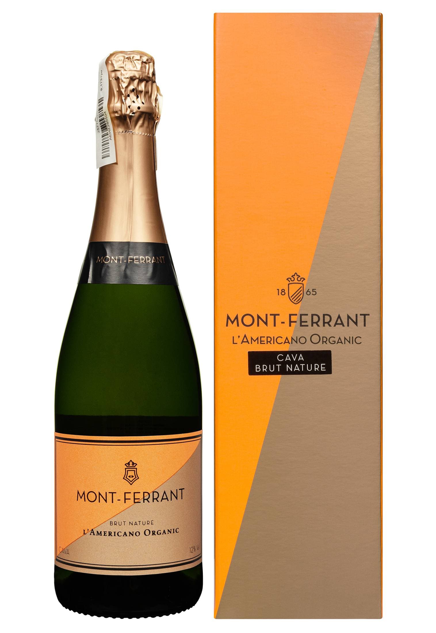 Cava Mont-Ferrant L'Americano Organic Brut Nature Біле Сухе 0.75 л - зображення 1