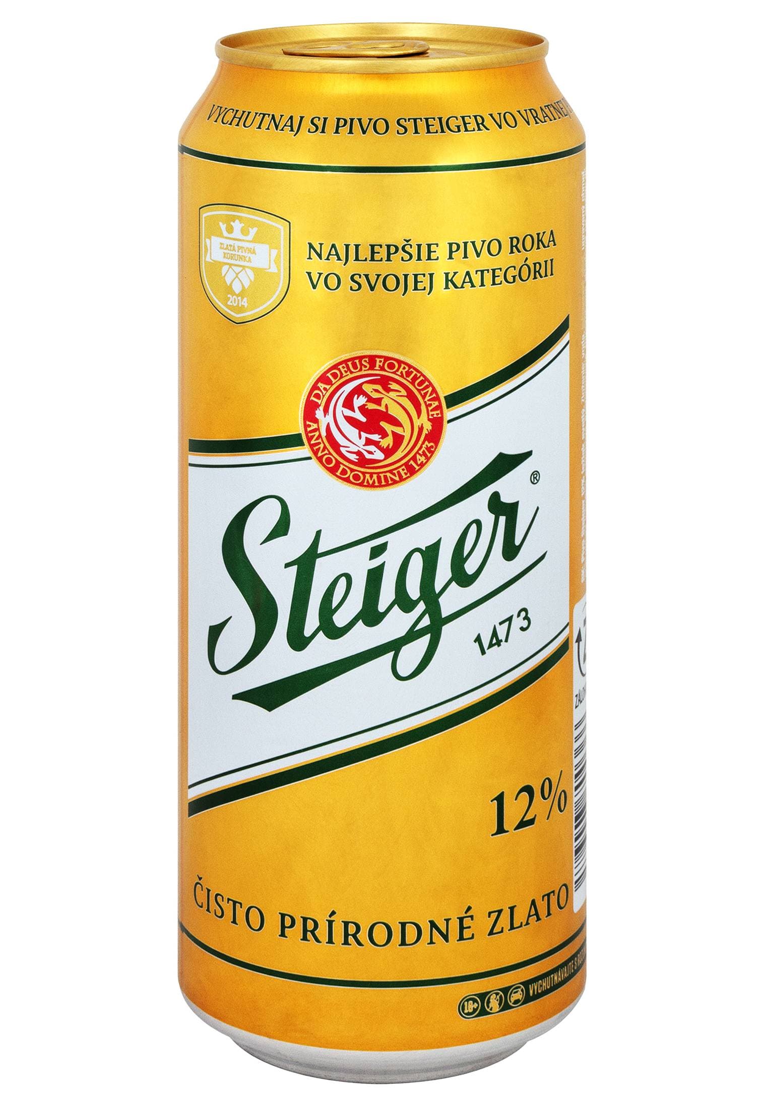Пиво Steiger 12% світле фільтроване з/б 0.5 л - зображення 1