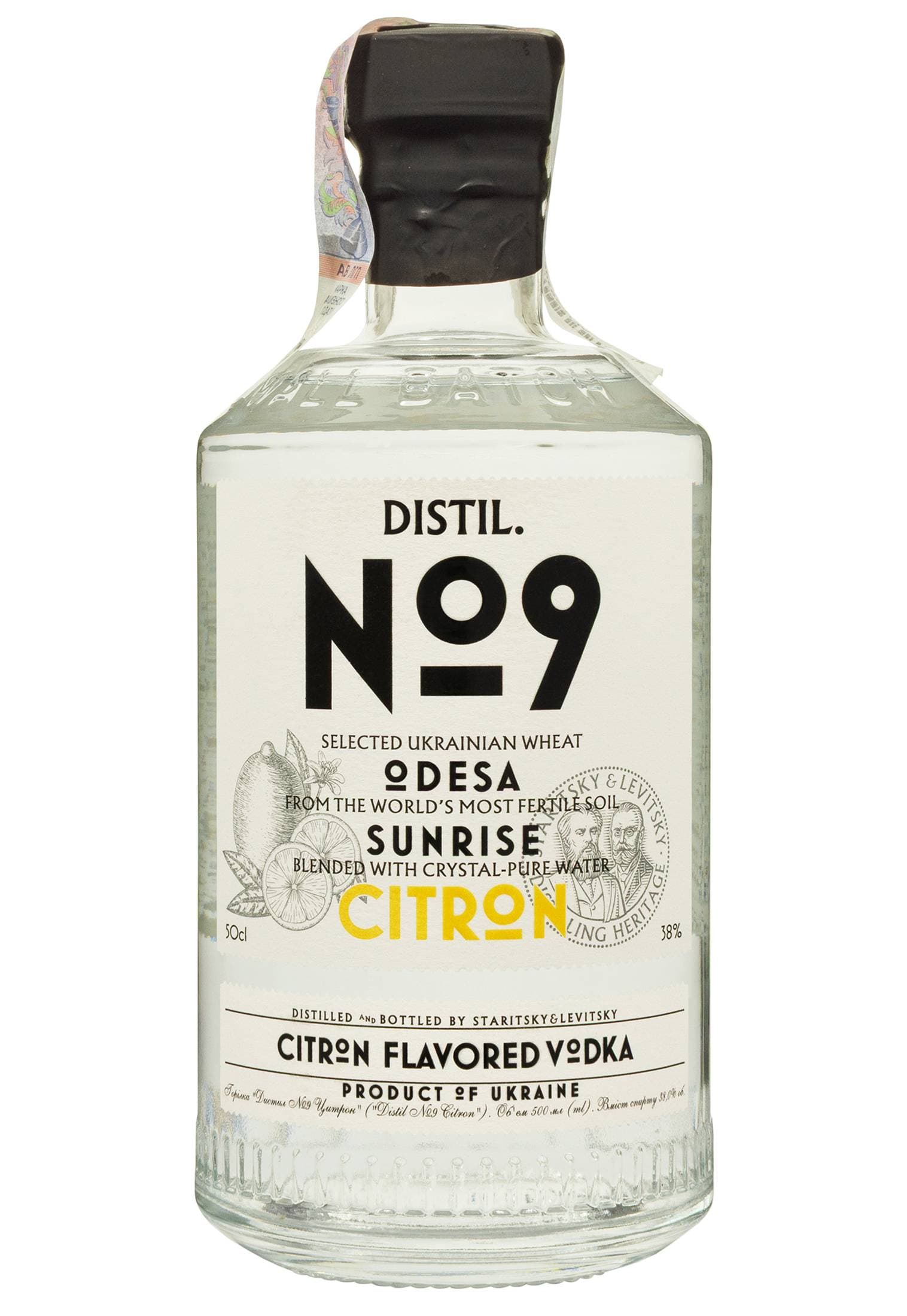 Горілка Distil №9 Цитрон 38% 0.5 л - зображення 1