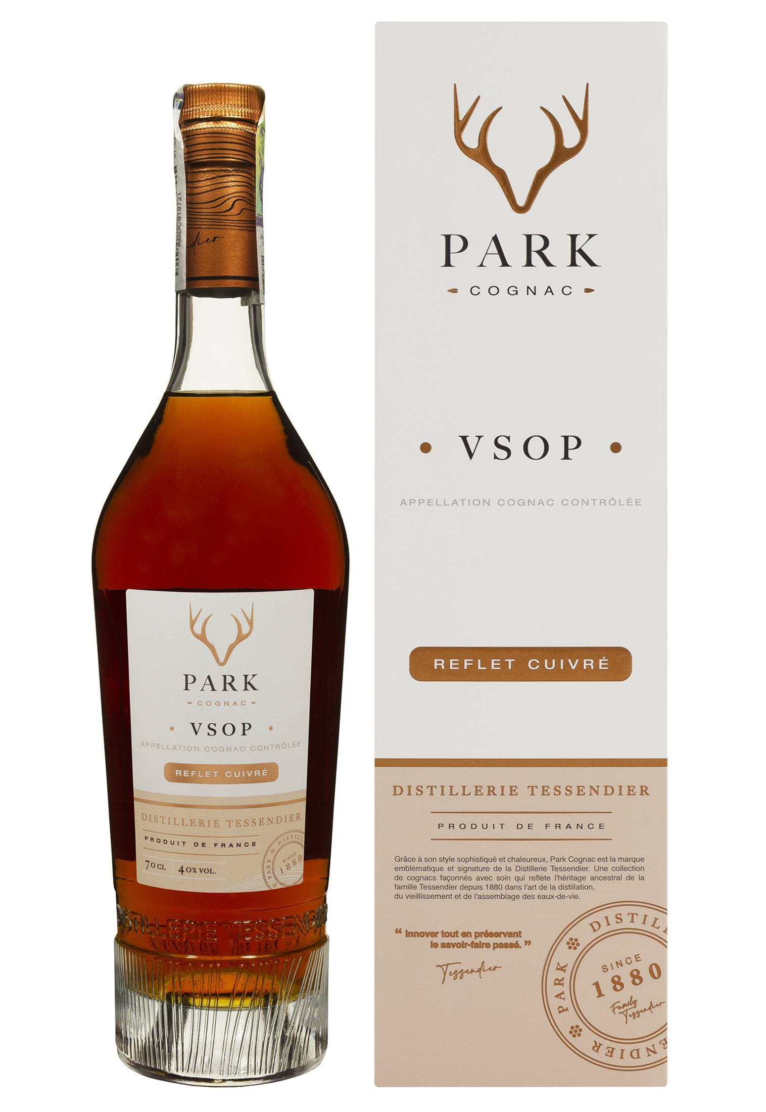 Коньяк Park VSOP Reflet Cuivre в коробці 0.7 л - зображення 1