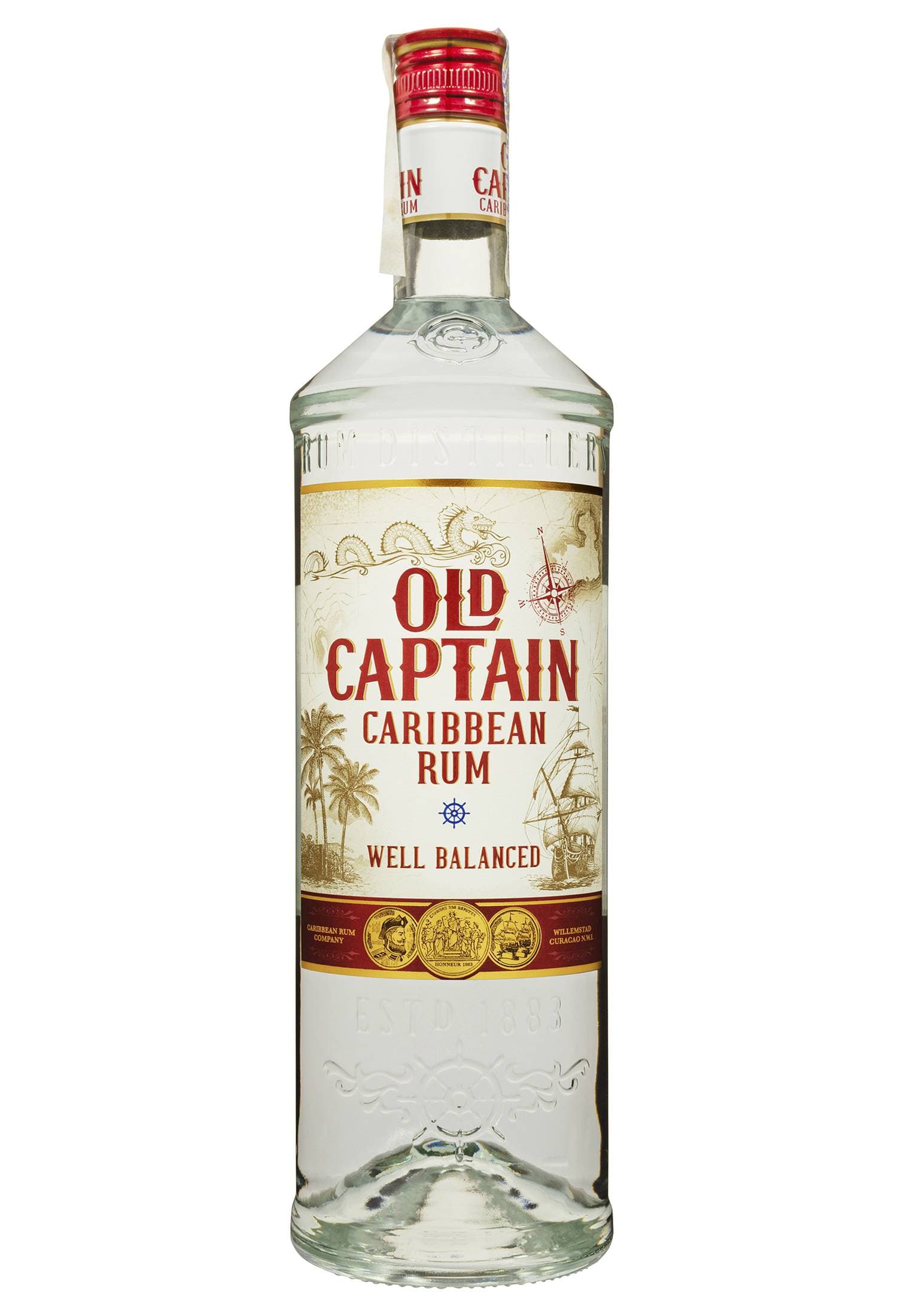 Ром Old Captain Caribbean White 1 л - зображення 1