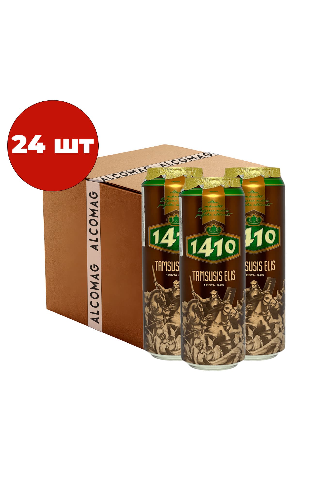 Упаковка Пиво 1410 ( темне з/б 0.568 л 24 шт) - зображення 1