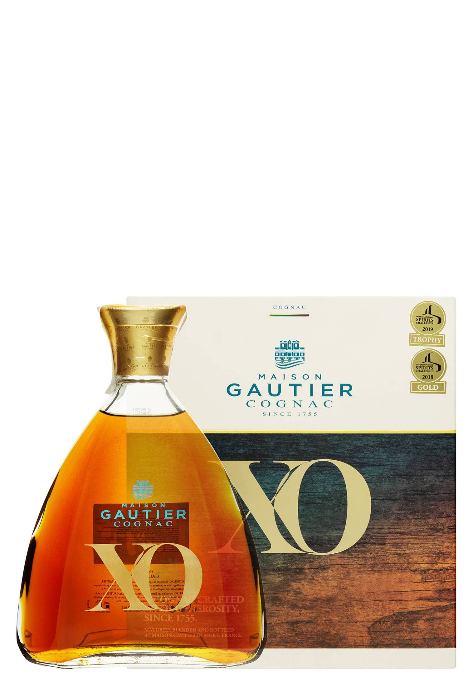 Коньяк Gautier X.O. в коробці 0.7 л - зображення 1