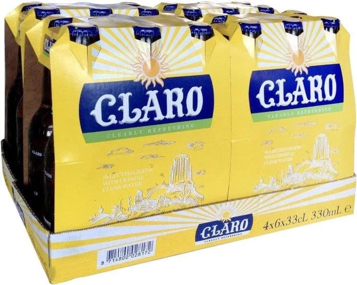Упаковка Пиво Claro ( світле 0.33 л 24 шт ) - зображення 1
