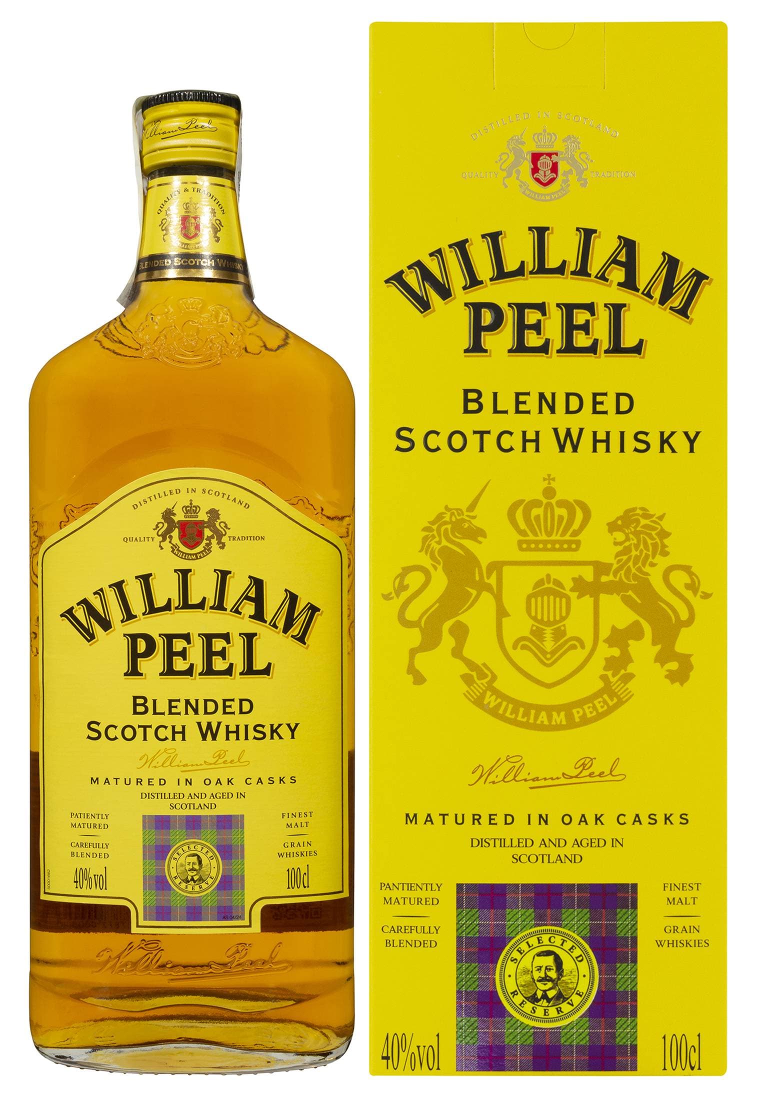 Віскі William Peel Blended Scotch в коробці 1 л - зображення 1