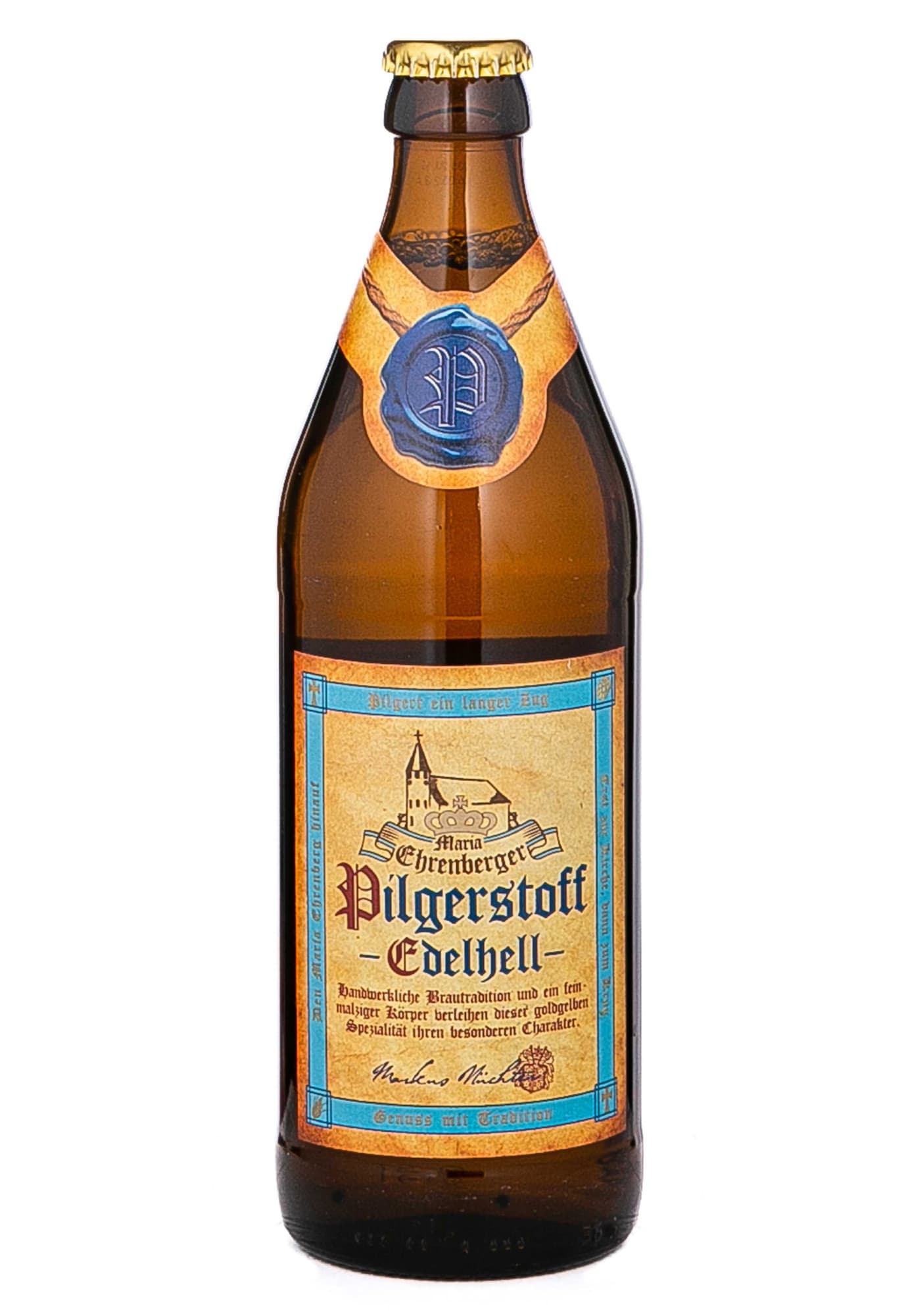 Пиво Pilgerstoff Edelhell світле скло 0.5 л - зображення 1