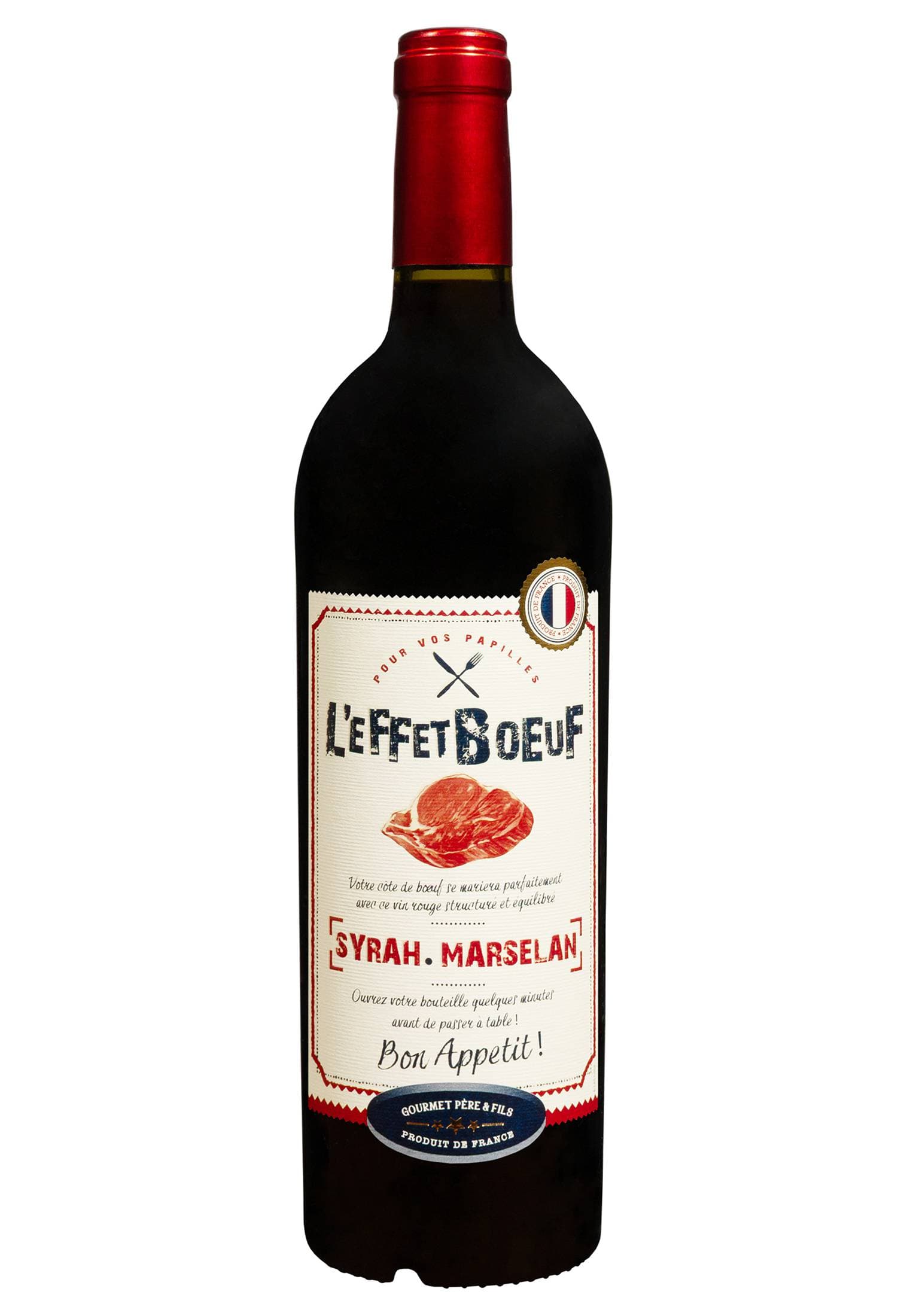 L'eFFet Boeuf Syrah Marselan Червоне Напівсухе 0.75 л - зображення 1