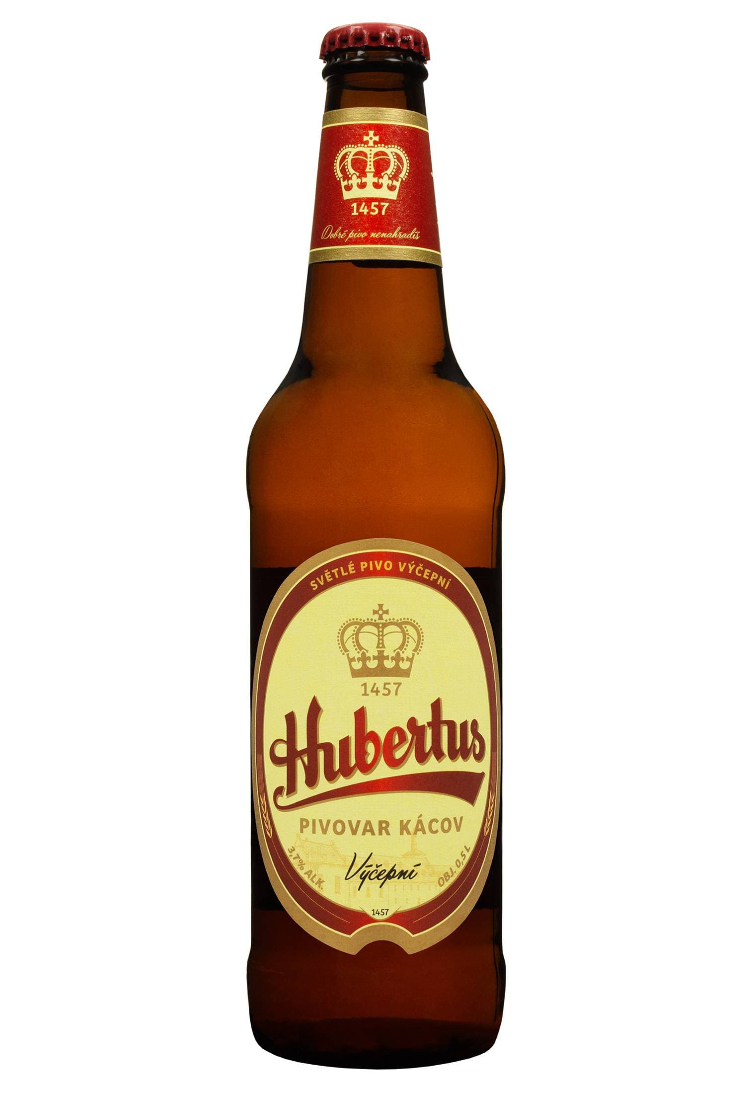 Пиво Hubertus Vycepni 3.7% світле фільтроване скло 0.5 л - зображення 1