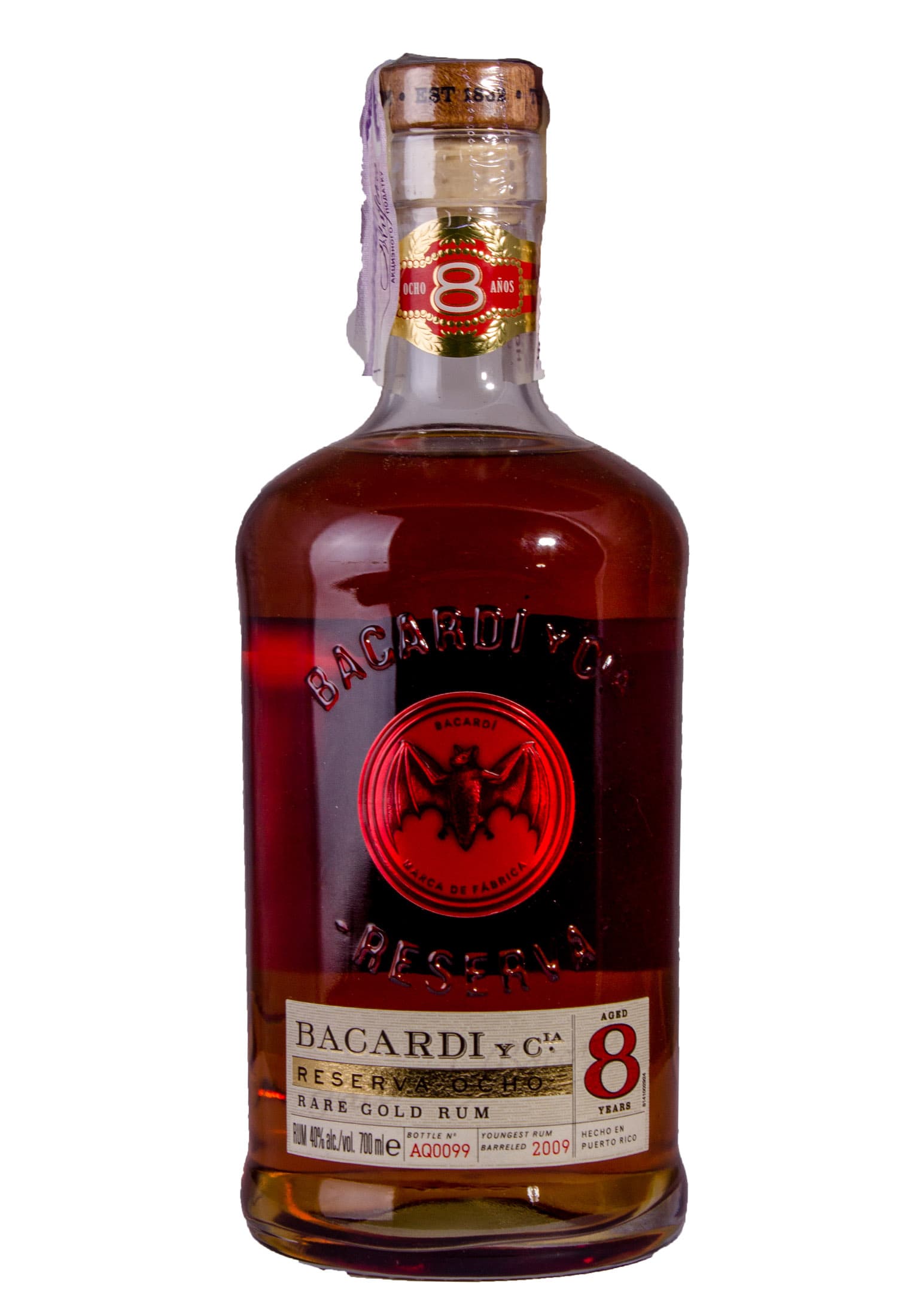 Ром Bacardi Reserva Ocho Gold 8 y.e 0.7 л - зображення 1