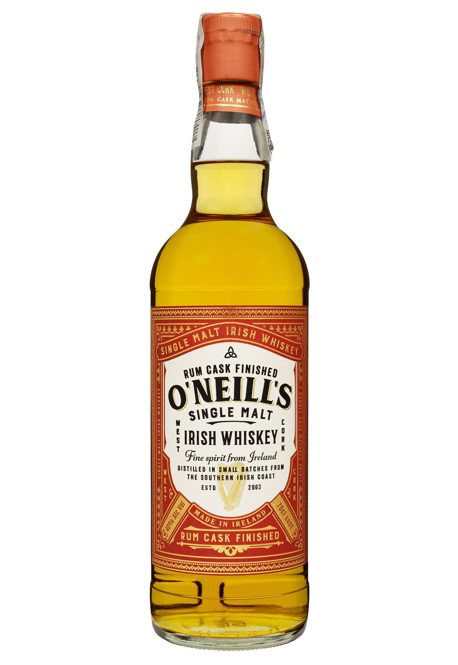 Віскі O'Neills Single Malt Rum Cask Finished 0.7 л - зображення 1