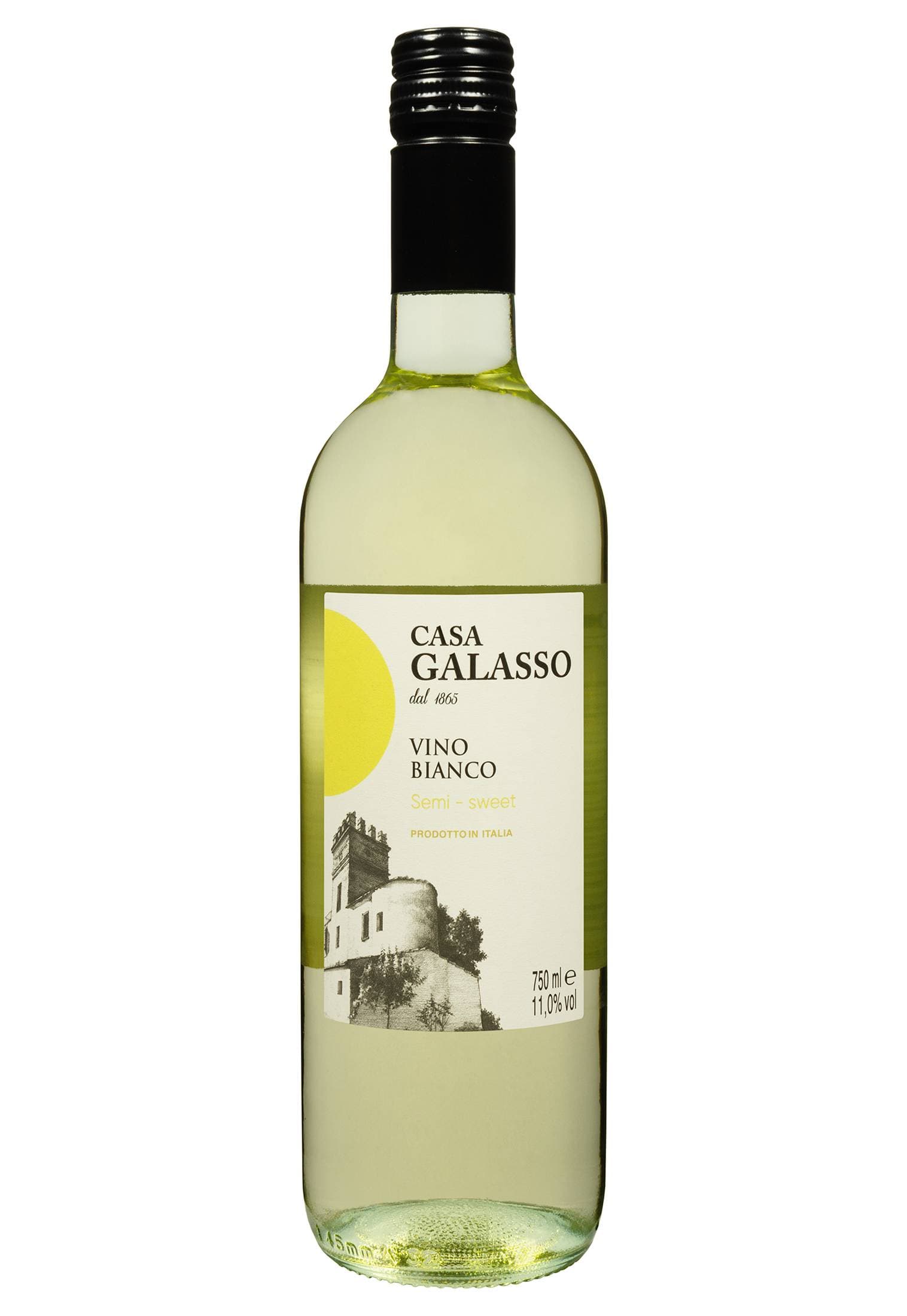 Casa Galasso Vino Bianco Біле Напівсолодке 0.75 л - зображення 1