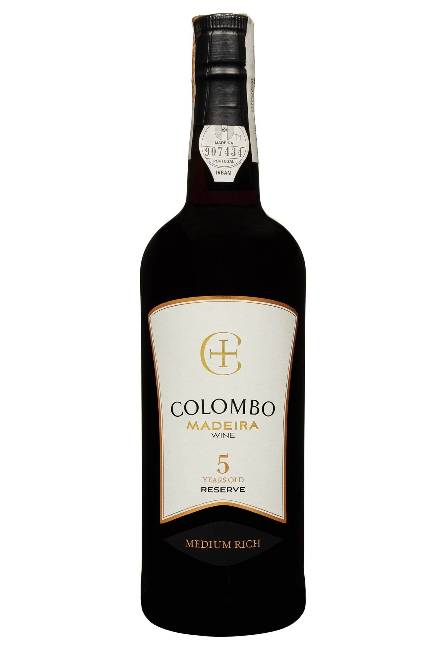 Colombo Madeira Medium Rich Reserve 5 YO Кріплене Біле Напівсолодке 0.75 л - зображення 1
