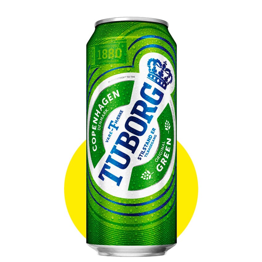 Пиво "Tuborg Green" світле 0,5л 4,6% ж/б