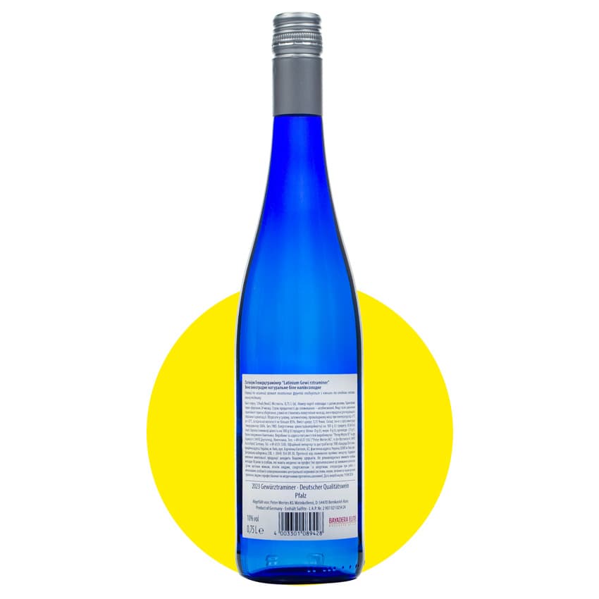 Вино "Latinium Gewurztraminer" біле напівсолодке 0,75л 10%