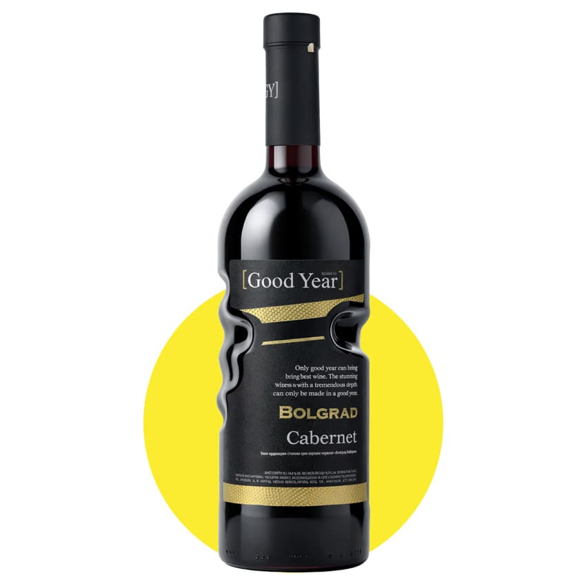 Вино "Bolgrad Cabernet" червоне сухе ТМ "Good Year" 0,75л 9,5-14%