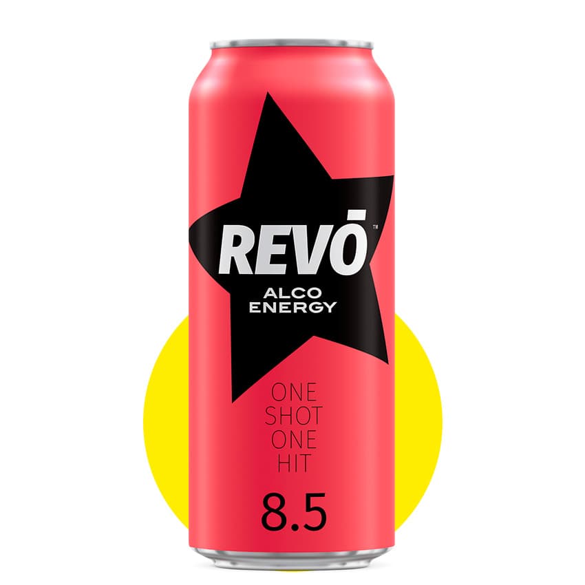 Напій слабоалкогольний "Revo" вишня 0,5л 8,5% з/б