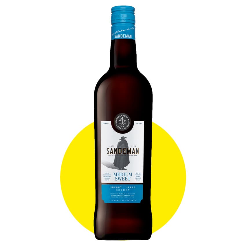Вино Херес "Sandeman Medium Sweet Sherry" біле напівсолодке 0,75л 15%
