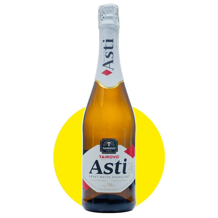Вино ігристе "Таїрово Asti Салюте" біле солодке 0,75л 10-13.5%