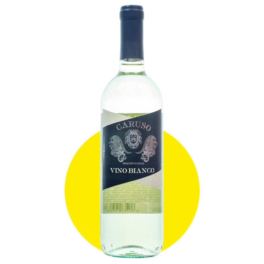 Вино "Tombacco Caruso Bianco" біле напівсухе 0,75л 11%