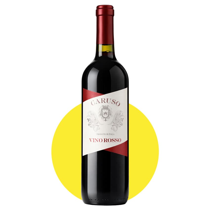 Вино "Tombacco Caruso Rosso" червоне напівсухе 0,75л 11%