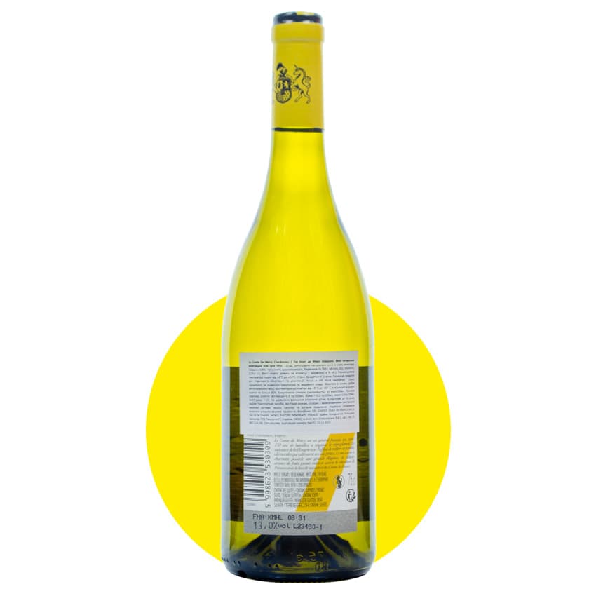Вино "Le Comte De Mercy Chardonnay" біле сухе 0,75л 13%