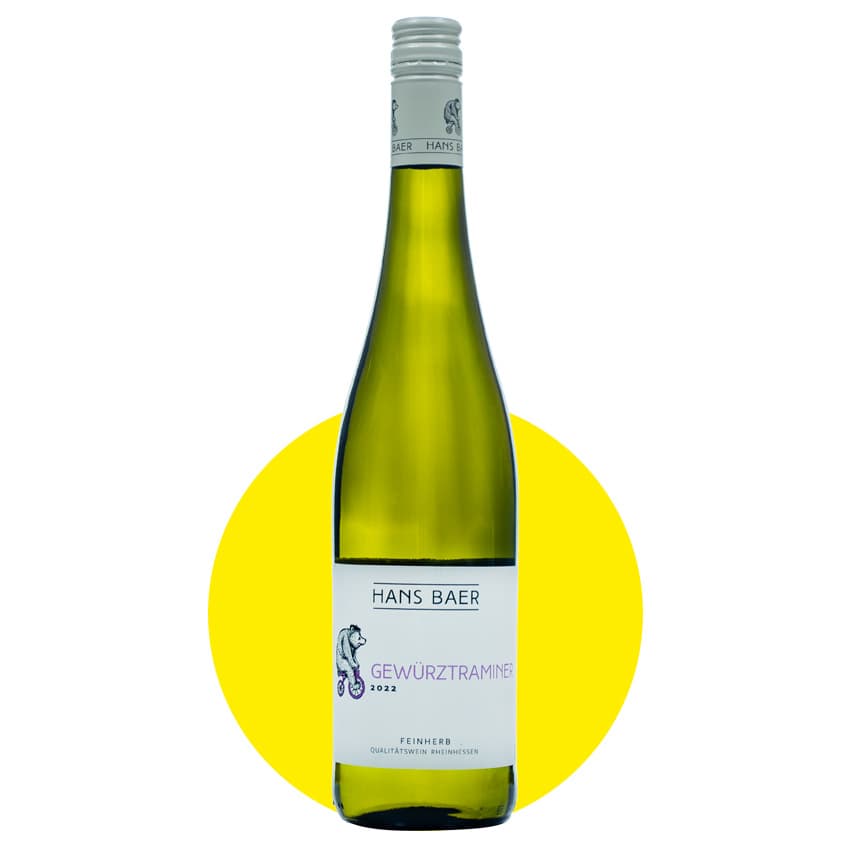 Вино "Hans Baer Gewurztraminer" біле напівсолодке 0,75л 10%