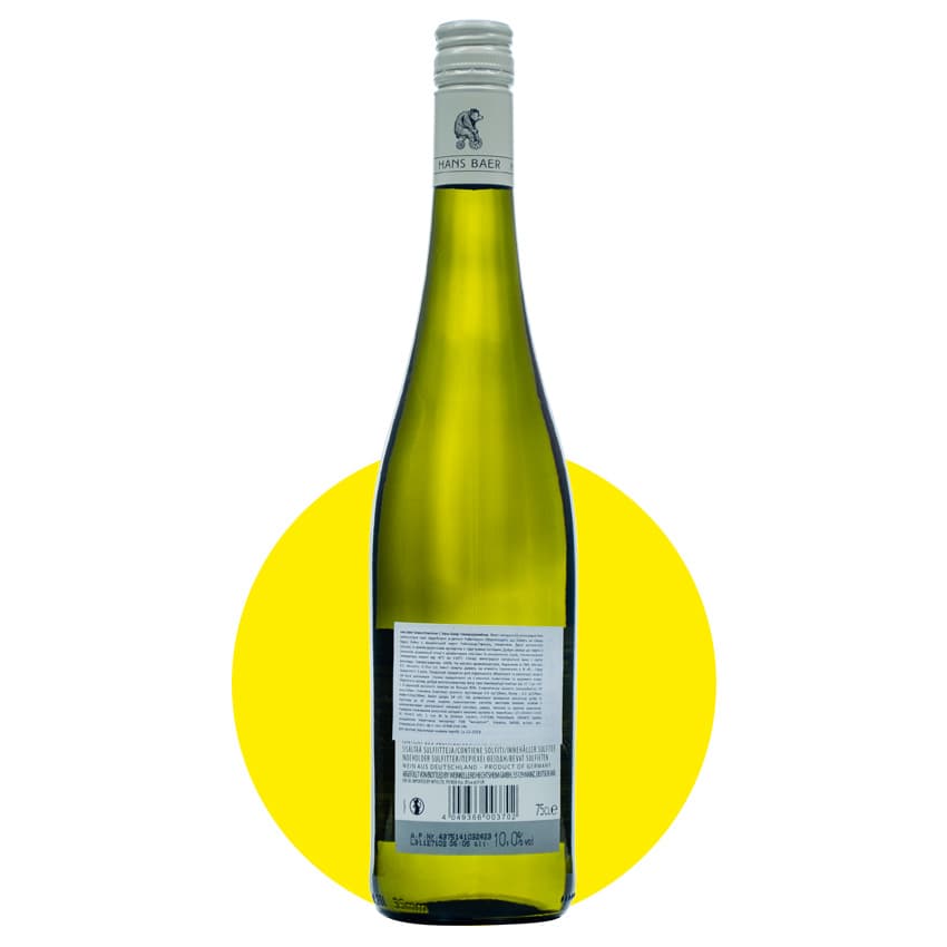 Вино "Hans Baer Gewurztraminer" біле напівсолодке 0,75л 10%