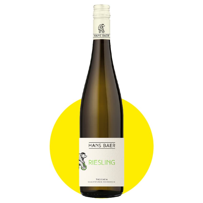 Вино "Hans Baer Riesling Trock" біле сухе 0,75л 11,5%