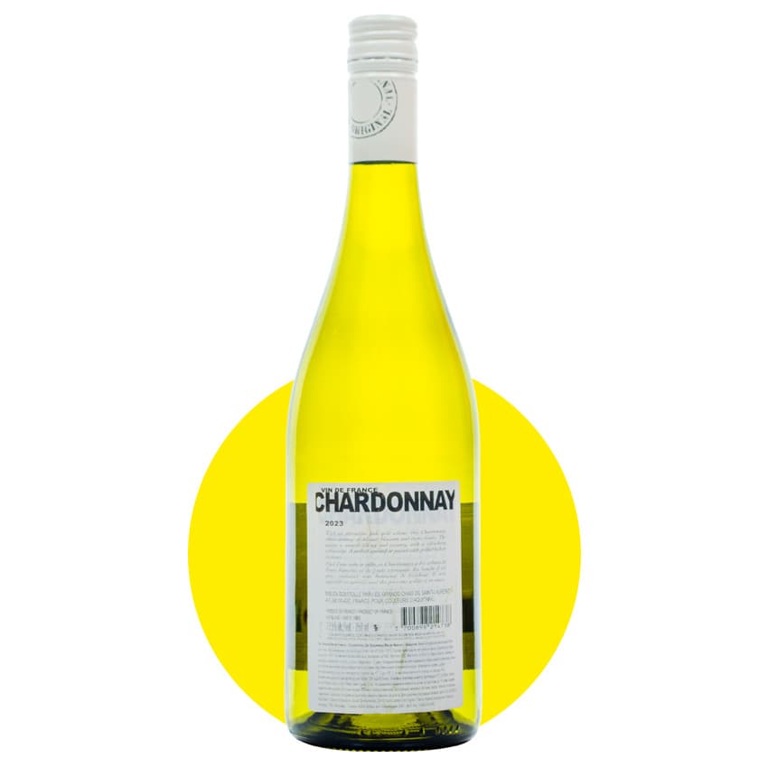 Вино "The Original Vin de France Chardonnay" біле сухе 0,75л 14,5%