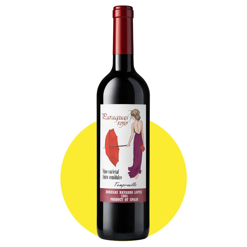 Вино "Paraguas Rojo Tempranillo" червоне напівсолодке 0,75л 11,5%