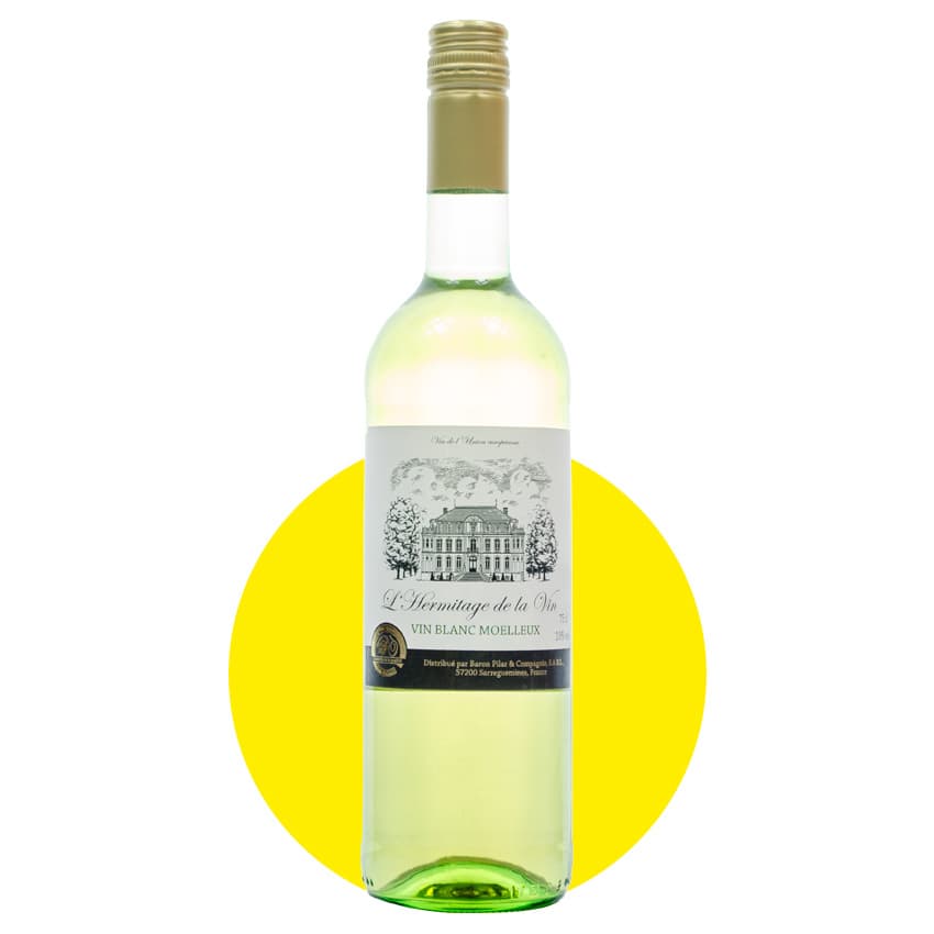 Вино "L'Hermitage de la Vin" біле напівсолодке 0,75л 10%