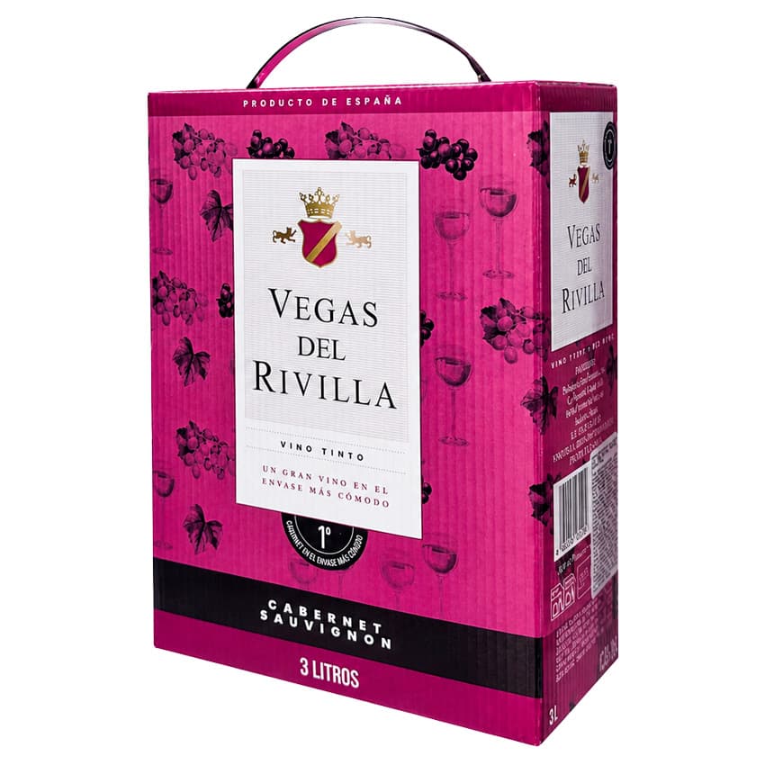 Вино "Vegas del Rivilla Tinto" червоне сухе 3л 12,5%