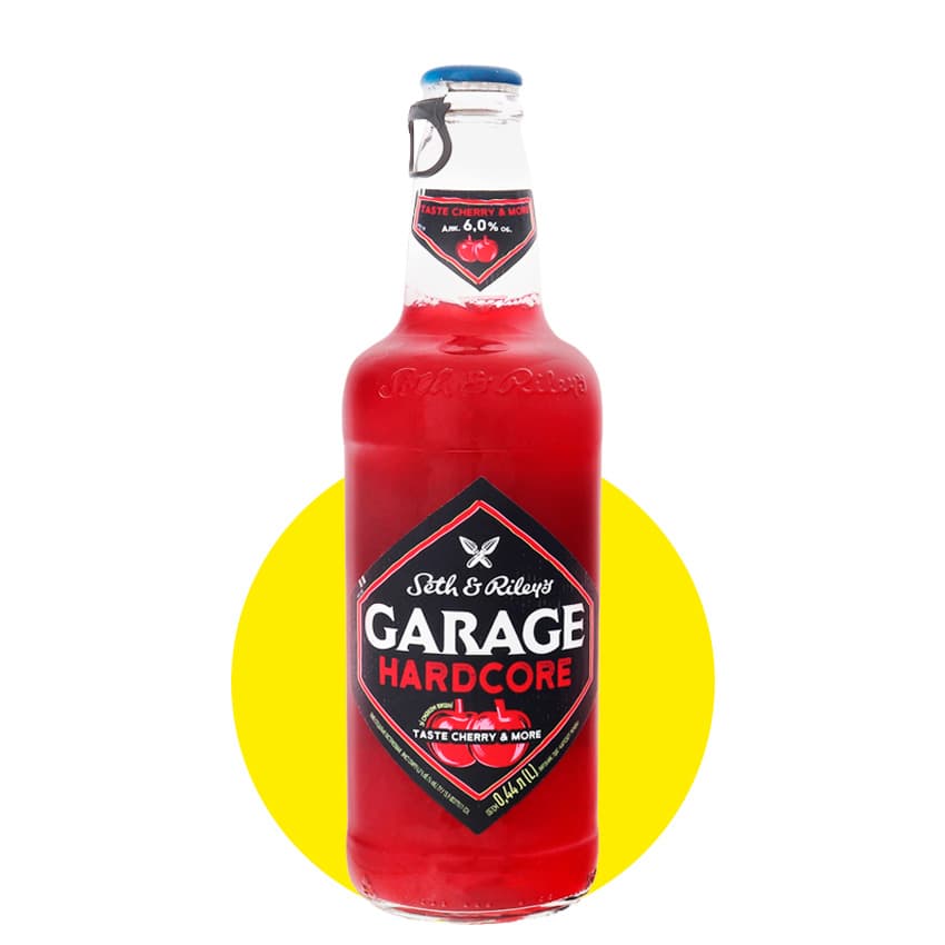 Пиво "Garage Hardcore taste Cherry & More" 0,44л 6%