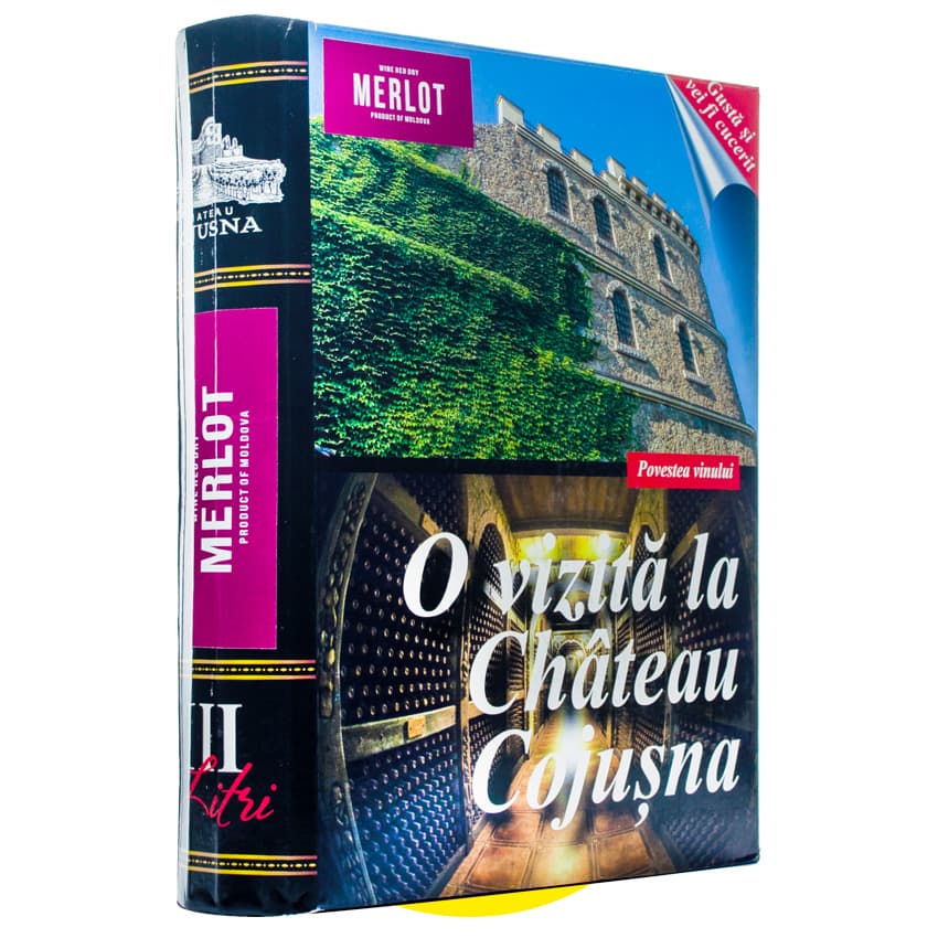Вино "Chateau Cojusna Merlot" червоне сухе 3л 13%
