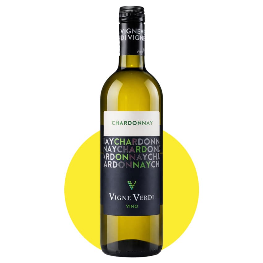 Вино "Vigne Verdi Chardonnay" біле сухе 0,75л 11%