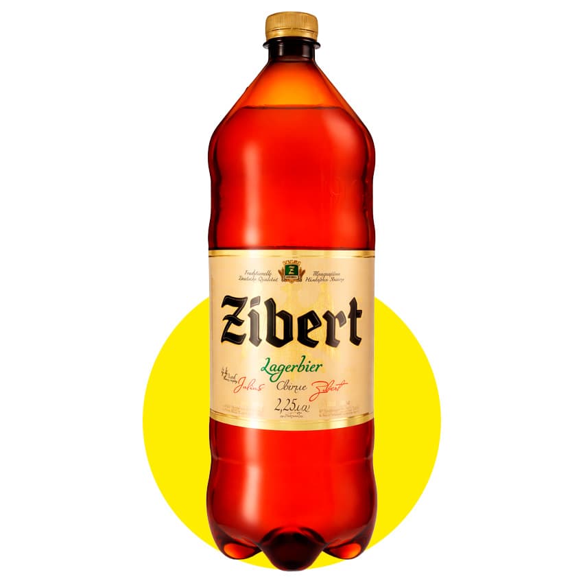 Пиво "Zibert Lagerbier" світле 2,25л 4,4%