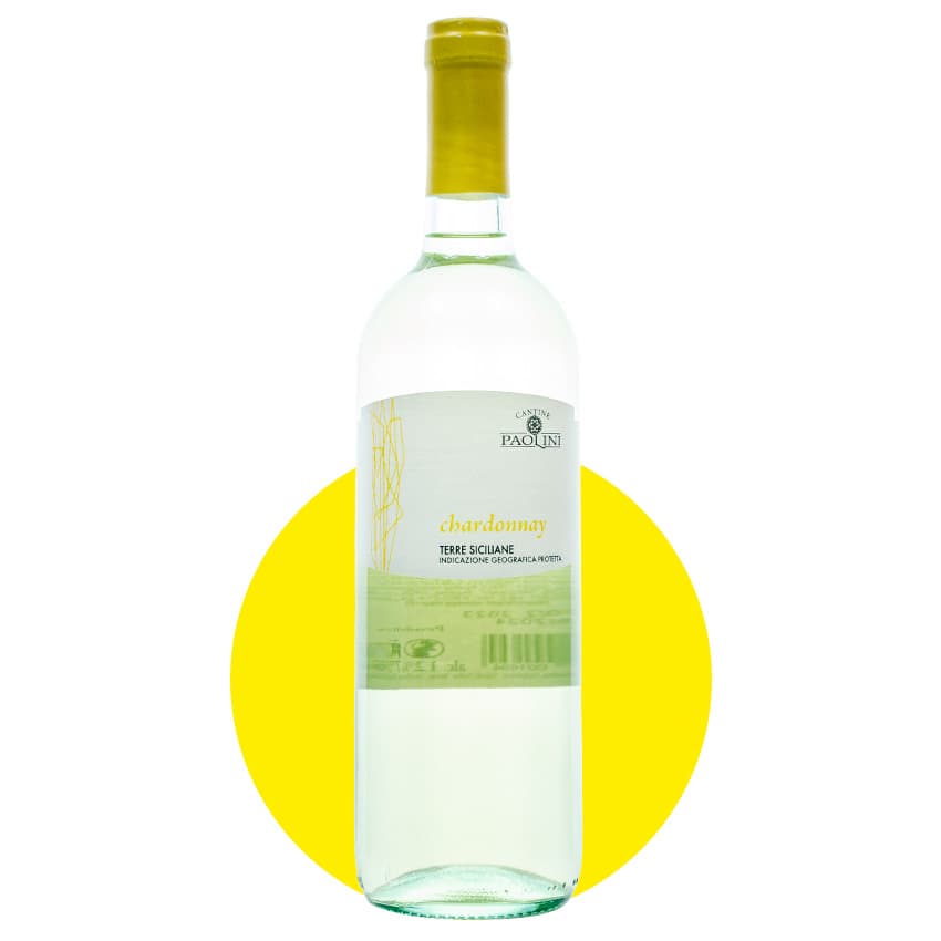 Вино "Cantine Paolini Zizza Chardonnay" біле сухе 0,75л 12%